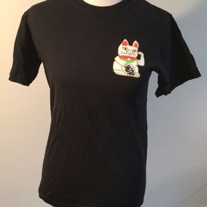 a.lab. Cat Waving T-shirt